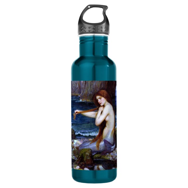 Waterhouse: Die Meerjungfrau Edelstahlflasche (Vorderseite)