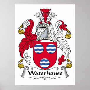 Waterhouse-Familienwappen Poster