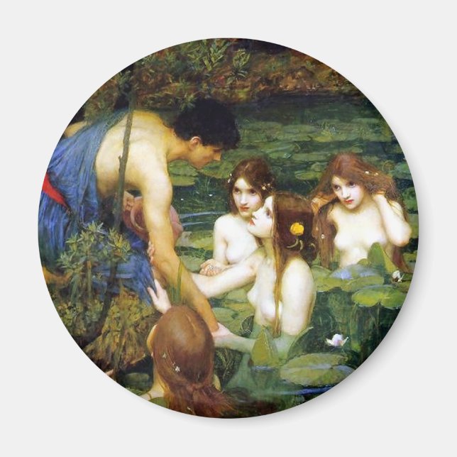 Waterhouse Hylas et le Nymphs Magnet (Devant)