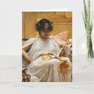 Waterhouse-Kleopatra-Gruß-Karte Karte