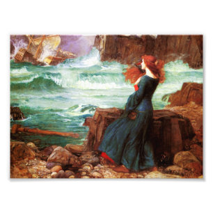 Waterhouse Miranda der Sturm-Druck Fotodruck