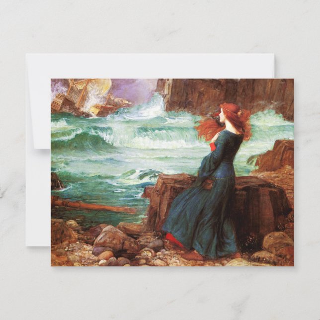 Waterhouse Miranda die Sturm-Einladungen Einladung (Vorderseite)