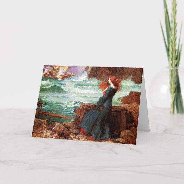 Waterhouse Miranda die Sturm-Gruß-Karte Karte (Vorderseite)