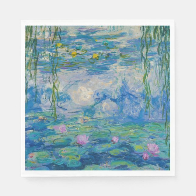 Waterlilies, 1916-1919 by Claude Monet Serviette (Vorderseite)