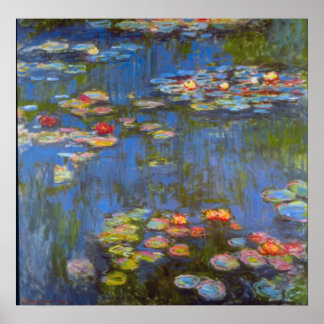 Waterlillies von Claude Monet Poster