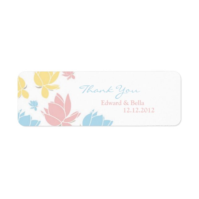 Waterlilly Wedding Vielen Dank für Ihr Geschenk Ta (Vorne)