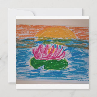Waterlily Card Dankeskarte