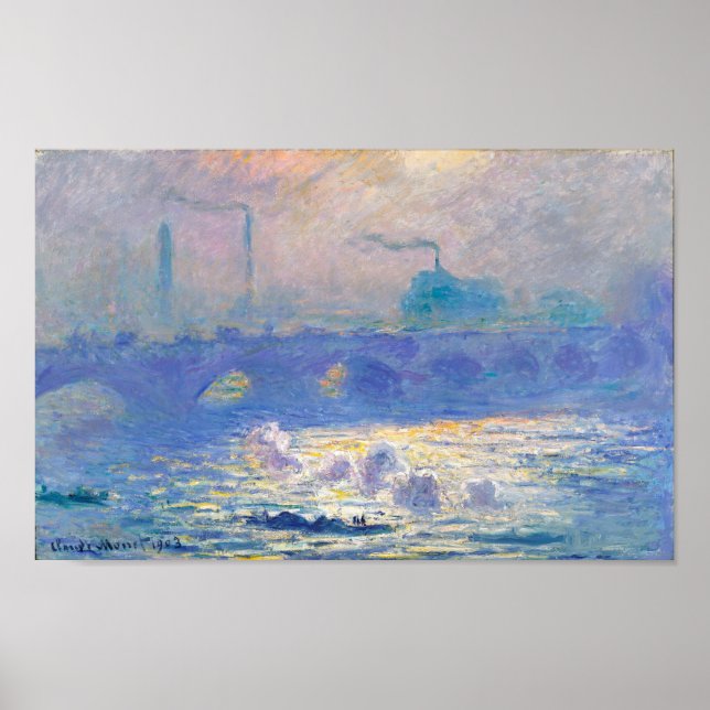 Waterloo Bridge (London), Monet Poster (Vorne)