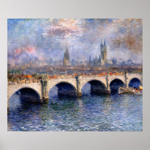 Waterloo Bridge Sonnenlicht-Effekt Poster
