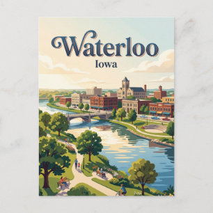 Waterloo, Iowa Postkarte
