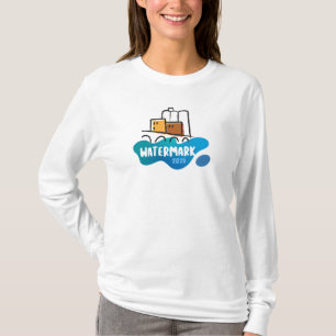 Watermark Damen Langarm Basic T-Shirt