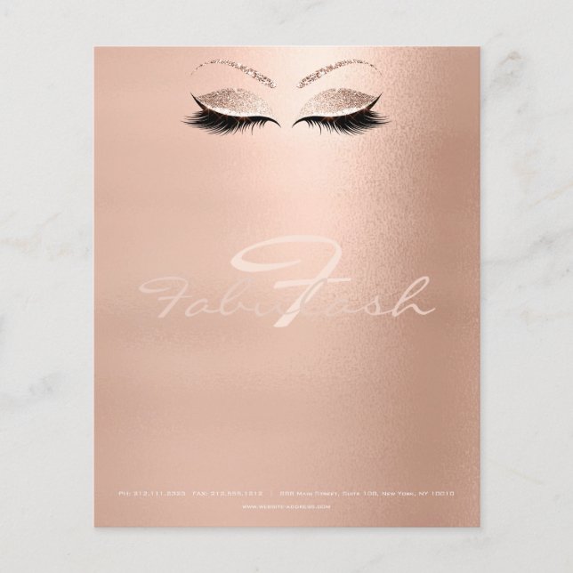 Watermark Eyes Lashes Makeup WELLNESS-CENTER Name  Flyer (Vorne)