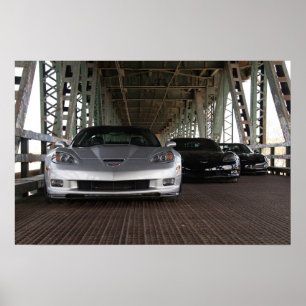 WaterMark-freies Plakat - ZR1 und 2 Z06 Korvetten