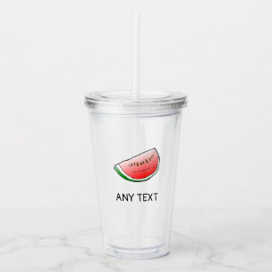 Watermelon Acrylic Tumbler Acryltrinkbecher