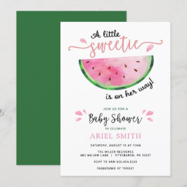 Watermelon Baby Dusche Einladung