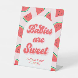 Watermelon Baby Shower Fevor Sockelschild