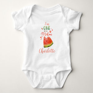Watermelon Babybodysuite Ein Melonmädchen Baby Strampler
