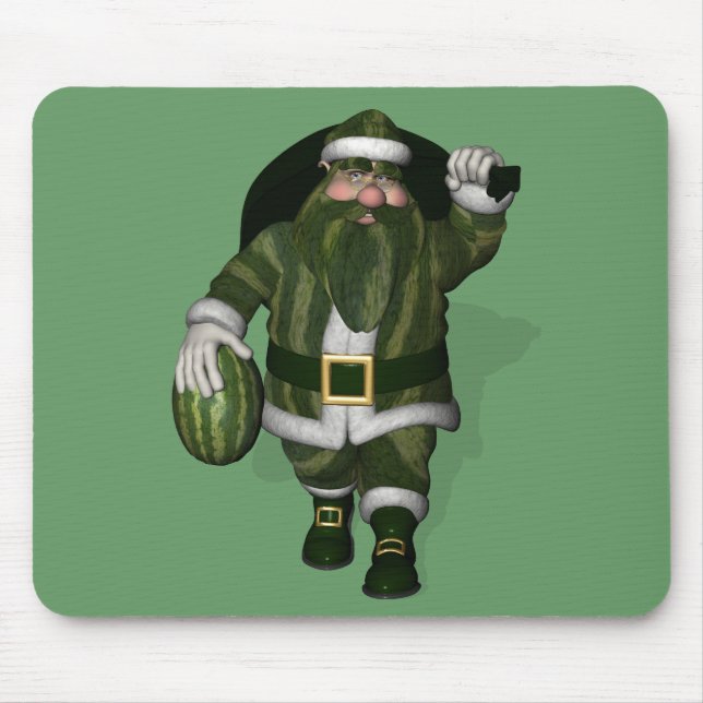 Watermelon Bauer Santa Claus Mousepad (Vorne)