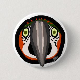 Watermelon birb "Kiwi" Button