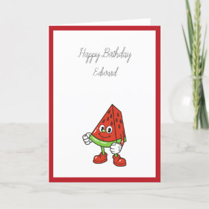 Watermelon Birthday Card Dankeskarte