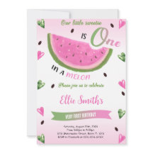 Watermelon Birthday Einladung
