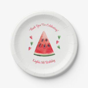 Watermelon Birthday Pappteller