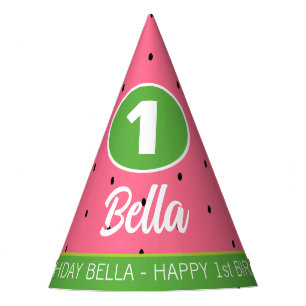 Watermelon Birthday Party Hat Partyhütchen