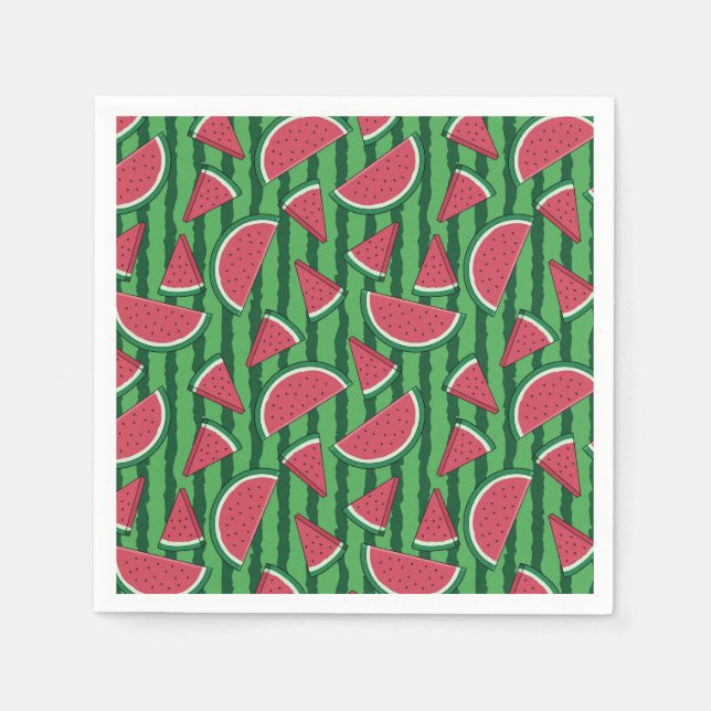 Watermelon Birthday Party Serviette (Vorderseite)