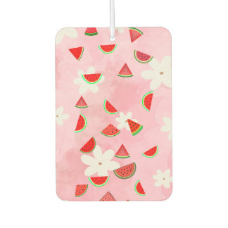 Watermelon Bloom - Fun Summer Floral Pattern" Autolufterfrischer