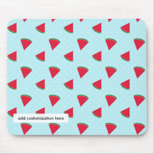 Watermelon Blue Fun Summer Fruit Computer Mousepad