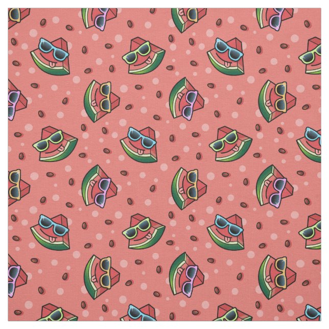 Watermelon Cartoon Pattern Stoff (Muster)