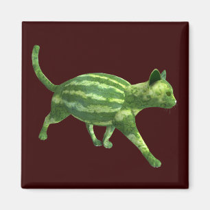 Watermelon Cat Magnet