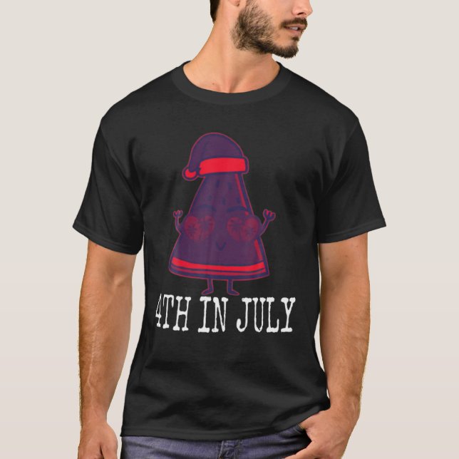 Watermelon Christmas 4th Im Juli Schlemmerparadies T-Shirt (Vorderseite)