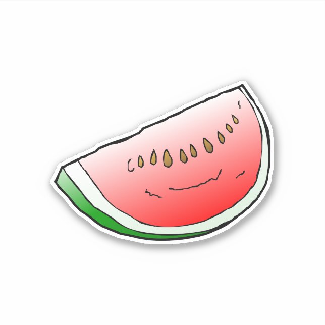 Watermelon Custom-Cut Vinyl Sticker (Vorderseite)