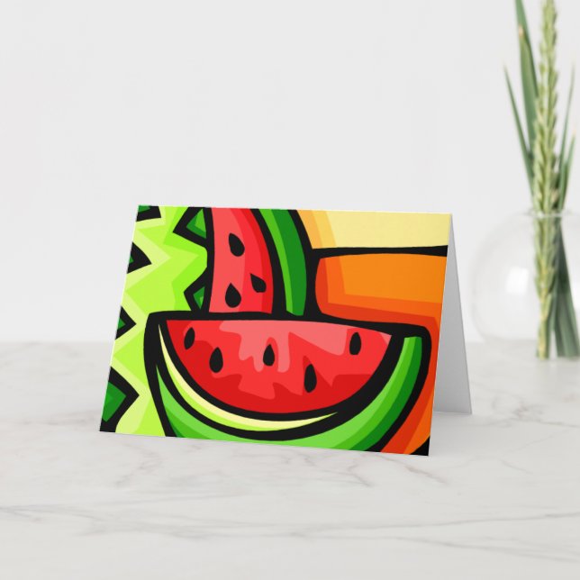 Watermelon Day August 3 Karte (Vorderseite)