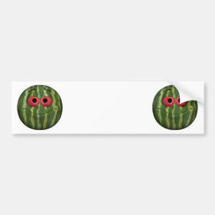 Watermelon Emoticon Autoaufkleber