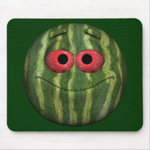 Watermelon Emoticon Mousepad