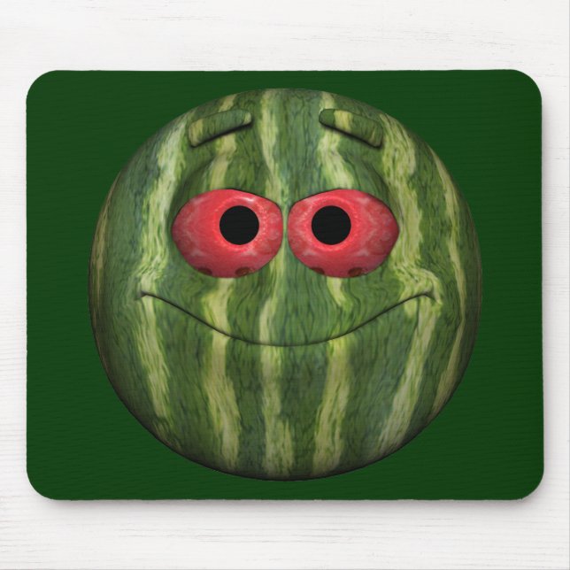 Watermelon Emoticon Mousepad (Vorne)