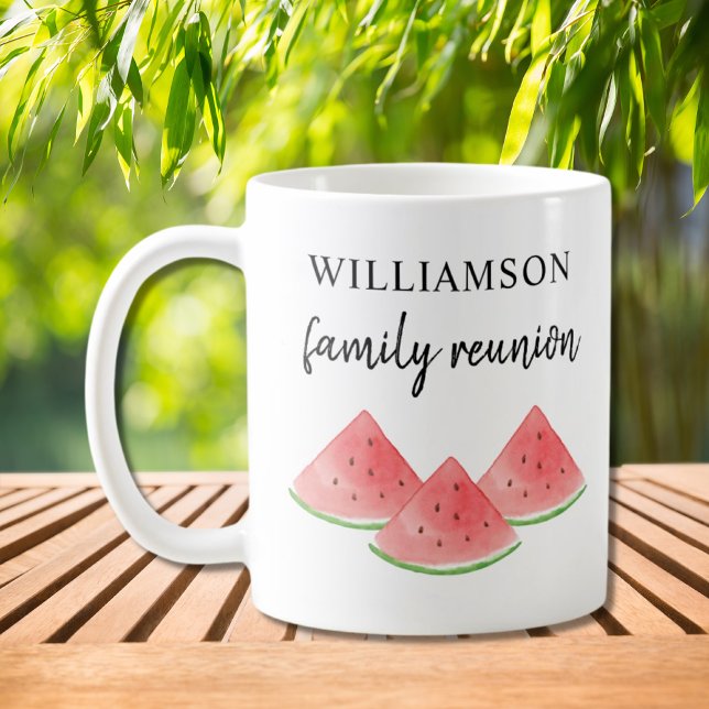 Watermelon Famille Réunion Café Mug (Créateur téléchargé)