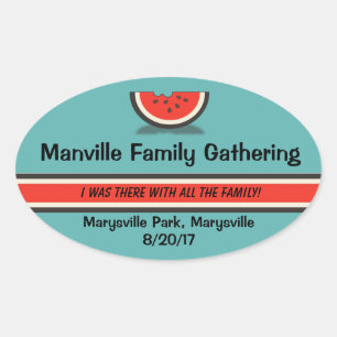 Watermelon Family Wiedersehen Souvenir Stickers