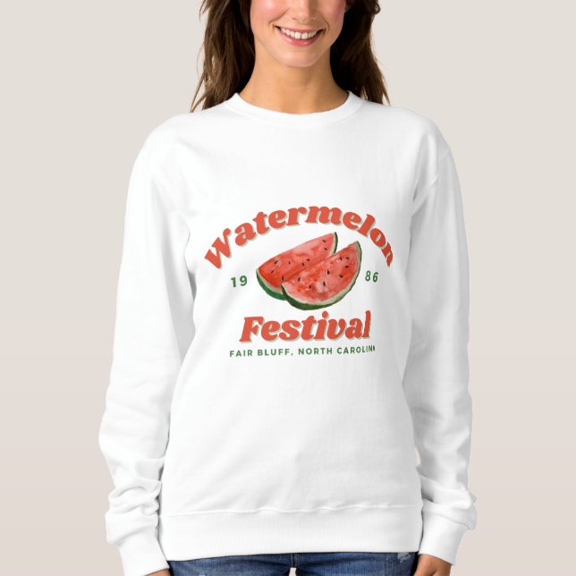 Watermelon Festival Sweatshirt - Fair Bluff, NC (Devant)