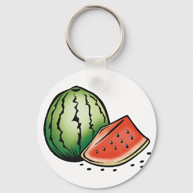 Watermelon Frucht Food Schlüsselanhänger (Vorderseite)