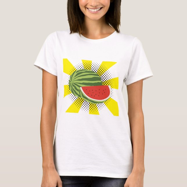 Watermelon Fruchtdesign T-Shirt (Vorderseite)