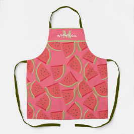 Watermelon Fruit Personalized monogram Name Schürze