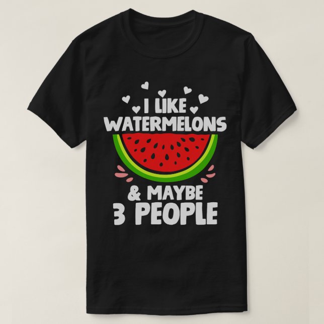 Watermelon Fruit Slice T-Shirt (Design vorne)