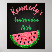 Watermelon Geburtstagspender, Welcom-Zeichen