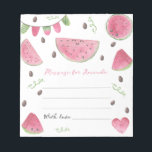 Watermelon Geburtstagszeitkapsel Notizblock<br><div class="desc">Kawaii und Niedliche Wassermelone Pink Girl 1. Geburtstag Party Einladung. Das Design umfasst Wasserfarben-Wassermelonen,  Wassermelonen-Fahnen,  Wassermelonen-Herz,  Wassermelonen-Samen,  "eins in einer Melone!" und eine Aquarellenskala mit Wassermelone. Unser süßes kleines Mädchen ist eins in einer Melone!</div>