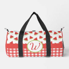 Watermelon Gingham Duffle Bag