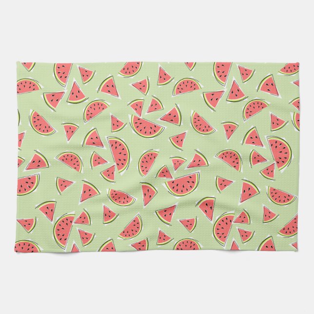 Watermelon Green Multi 2 serviette de cuisine (Horizontal)