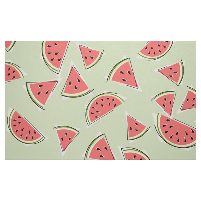 Watermelon Green Multi groß Stoff (Fat Quarter (45,7 x 55,9 cm))